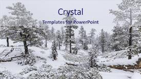  Presentation with winter - Amazing slide set having heavy winter snowfall in progress backdrop and a  colored foreground