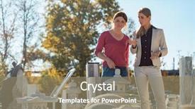  Presentation with stop sexual violence against women - Audience pleasing slide set consisting of heavy yard work - two women in store selling backdrop and a coral colored foreground