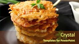  Presentation with hanukkah - Audience pleasing slides consisting of hebrew - black plate with hanukkah potato backdrop and a tawny brown colored foreground