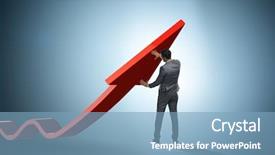  Presentation with economy and political - Cool new slide set with hedge fund - businessman supporting growtn in economy backdrop and a teal colored foreground