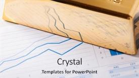  Presentation with reflecting - Colorful presentation theme enhanced with hedge fund - positive business graphs reflecting backdrop and a sky blue colored foreground