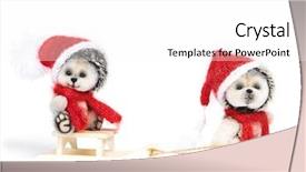  Presentation with interior design of classic white - Beautiful presentation theme featuring hedgehog on white background fully backdrop and a  colored foreground