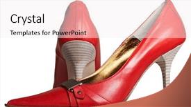  Presentation with red and white industry - Slides consisting of heel on a white background background and a  colored foreground