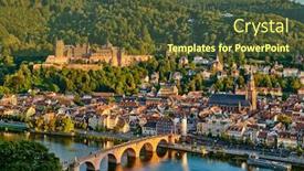  Presentation with old - PPT theme with heidelberg-town-with-old-karl background and a tawny brown colored foreground