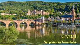  Presentation with old - Audience pleasing PPT theme consisting of heidelberg-town-with-old-karl backdrop and a tawny brown colored foreground