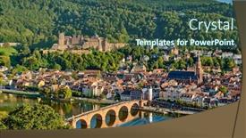  Presentation with old - Theme enhanced with heidelberg-town-with-old-karl background and a ocean colored foreground