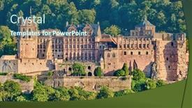  Presentation with old - Cool new theme with heidelberg-town-with-old-karl backdrop and a ocean colored foreground