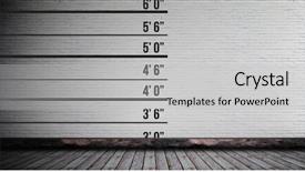  Presentation with height - Slides consisting of height measurement chart on wall background and a light gray colored foreground