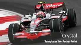  Presentation with finland - Presentation design enhanced with heikki-kovalainen-finland-2008 background and a dark gray colored foreground