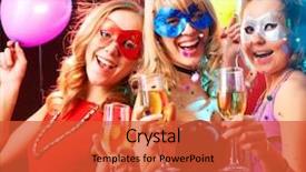  Presentation with dance - Presentation theme enhanced with car on the road in winter rovaniemi in lapland finland background and a light gray colored foreground.