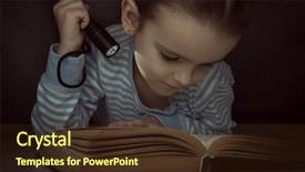  Presentation with book covers - Theme enhanced with heimlich - little girl reading fairy tales background and a wine colored foreground