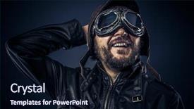  Presentation with steampunk - PPT theme with heimlich - steampunk concept happy pilot vintage background and a wine colored foreground