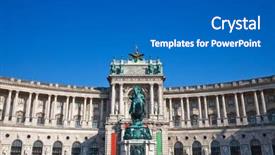  Presentation with vienna - Presentation enhanced with hystory - heldenplatz in the hofburg complex background and a gray colored foreground