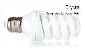  Presentation with energy - Presentation having helice - energy saving lamp isolated background and a  colored foreground