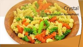  Presentation with yellow orange - Beautiful theme featuring helice - fussili orange yellow and green backdrop and a yellow colored foreground