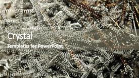  Presentation with scrap metal - Audience pleasing PPT layouts consisting of helice - heap of metal scrap spiral backdrop and a  colored foreground
