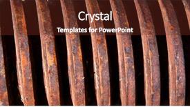  Presentation with shot - Presentation enhanced with helice - helical threads close up shot background and a tawny brown colored foreground