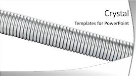  Presentation with stretching - Presentation design consisting of helice - metal spring tension coil background and a white colored foreground