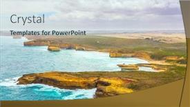  Presentation with snow day - PPT theme featuring helicopter-flight-over-the-scenic background and a sky blue colored foreground