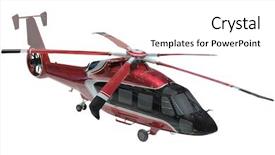  Presentation with helicopter - Cool new slide set with aviation fueling - helicopter isolated under the white backdrop and a white colored foreground