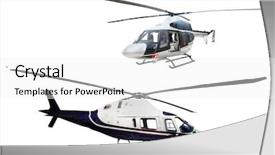  Presentation with helicopter - Amazing PPT theme having aviation fueling - helicopter isolated under the white backdrop and a white colored foreground