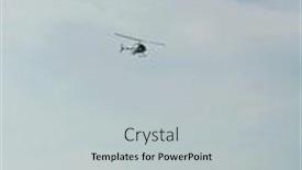  Presentation with helicopter - Presentation theme enhanced with helicopter-over-beach background and a light gray colored foreground
