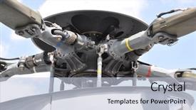  Presentation with rotor - Amazing slides having helicopter rotor backdrop and a light blue colored foreground