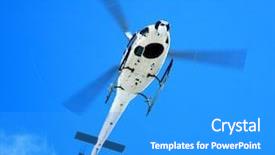  Presentation with helicopter - Slide deck consisting of helicopter background and a teal colored foreground