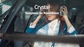  Presentation with windshield - Amazing presentation having helicopters - female pilot in helicopter view backdrop and a dark gray colored foreground
