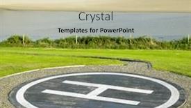  Presentation with ireland - PPT layouts enhanced with helipad-county-clare-ireland background and a soft green colored foreground