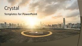  Presentation with china guangzhou - Beautiful PPT theme featuring unrecognizable man with berd holds a cigarette in hand and smokes against backdrop of a bright sun creativity portrait concept backdrop and a wine colored foreground.