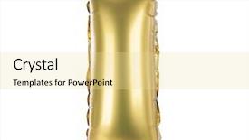  Presentation with balloon - Theme consisting of helium - gold balloon font part background and a blonde colored foreground