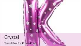  Presentation with helium - Colorful theme enhanced with helium balloons - balloon font with stars part backdrop and a coral colored foreground