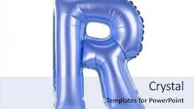  Presentation with balloon - Audience pleasing PPT theme consisting of helium balloons - blue balloon font part backdrop and a light blue colored foreground