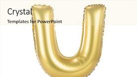  Presentation with balloon - Cool new presentation theme with helium balloons - gold balloon font part backdrop and a blonde colored foreground