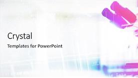  Presentation with diagram - PPT theme with helix diagram of dna background and a cool aqua colored foreground