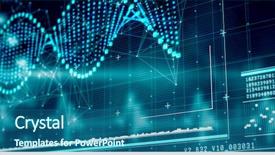  Presentation with pulse - Cool new presentation design with helix diagram of dna backdrop and a ocean colored foreground