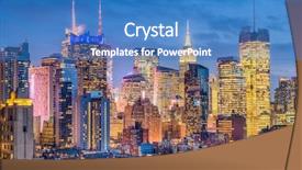  Presentation with harlem new york - Beautiful PPT theme featuring hell s kitchen - new york new york usa backdrop and a teal colored foreground