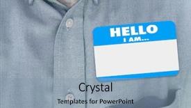  Presentation with name - PPT layouts consisting of hello i am blank name background and a light blue colored foreground