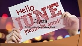  Presentation with hello june - Theme with hello june please be good background and a  colored foreground