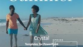  Presentation with goodbye - Presentation having hello-summer-and-have-fun background and a gray colored foreground