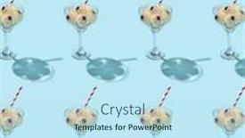  Presentation with light blue - Slides featuring helloween-cocktail-with-human-eyeballs background and a sky blue colored foreground