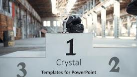  Presentation with auto - Presentation design enhanced with helmet-on-podium-for-winners background and a light gray colored foreground