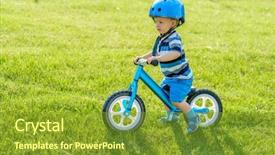  Presentation with activity - Audience pleasing slide deck consisting of helmet riding a blue backdrop and a gold colored foreground