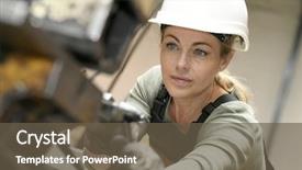  Presentation with metallurgy - Beautiful presentation featuring helmet working in metallurgy backdrop and a tawny brown colored foreground