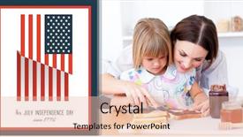  Presentation with independence - Beautiful slide set featuring help jam - family independence day with usa backdrop and a  colored foreground