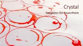  Presentation with cork - Presentation design enhanced with help jam - spots made with cork isolated background and a  colored foreground