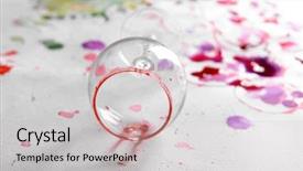  Presentation with wine - Beautiful theme featuring help jam - wineglass of spilled wine backdrop and a light gray colored foreground
