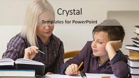  Presentation with pharmacy tutor - Beautiful presentation design featuring help of a tutor backdrop and a soft green colored foreground