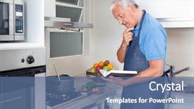  Presentation with recipe book - Colorful theme enhanced with help of recipe book backdrop and a ocean colored foreground